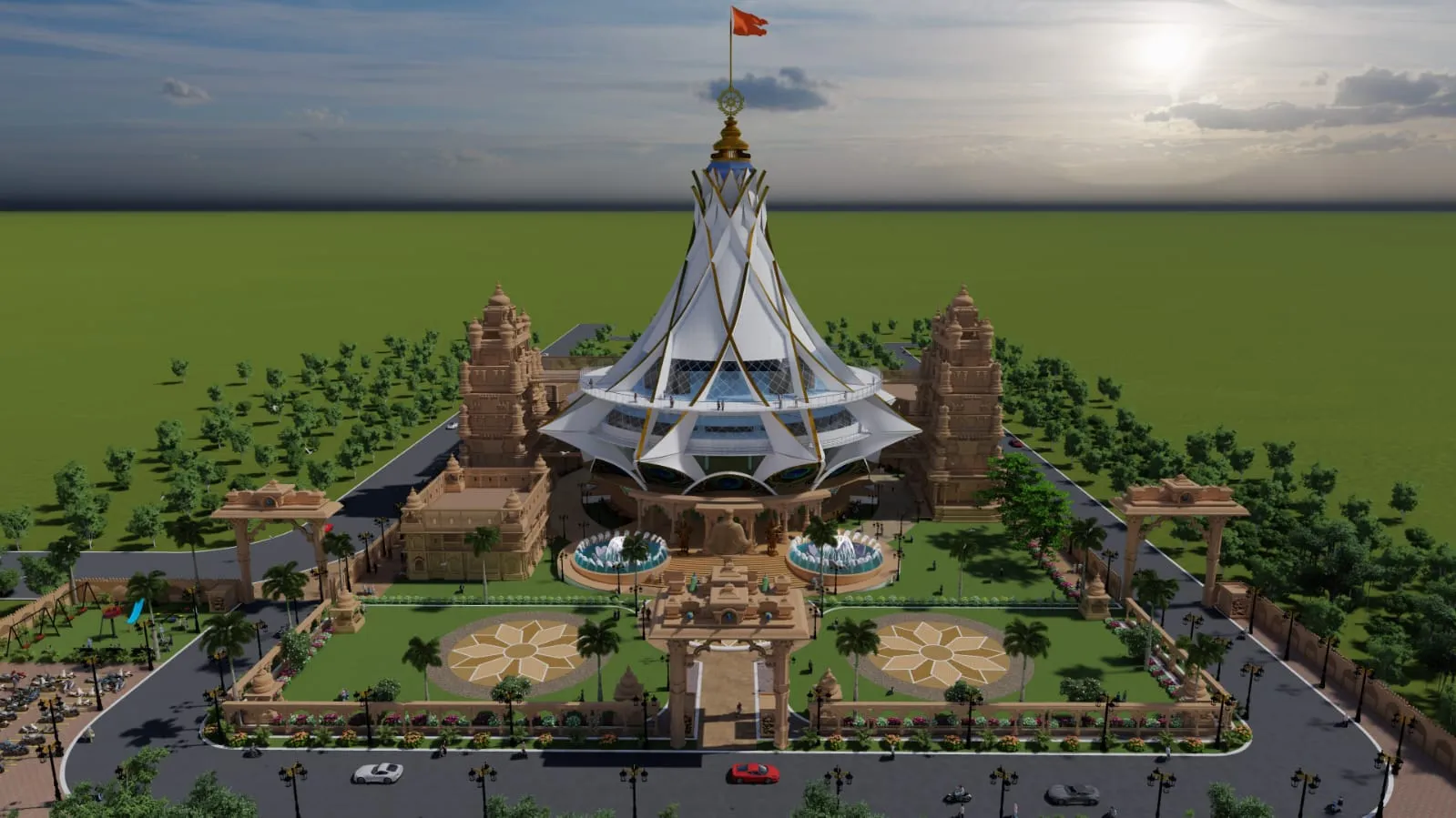 ISKCON IVCC temple grounds